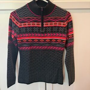 Krimson Klover Black and Red Knit Sweater Label